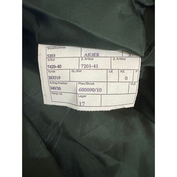 NEW Allwerk Austria Wool KHAKI/TAN TWEED Trachten Jacket /Blazer SZ XL (27) - Picture 4 of 6